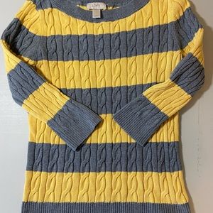 LOFT boatneck sweater 3/4 sleeve